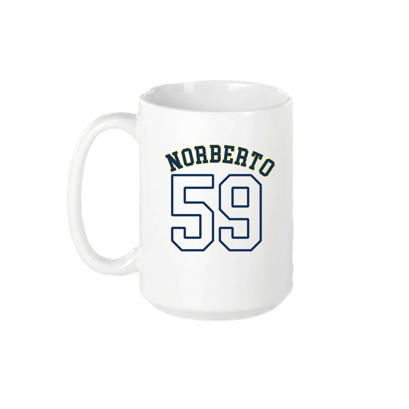 15oz Coffee Mug — Shirsey Arch in White