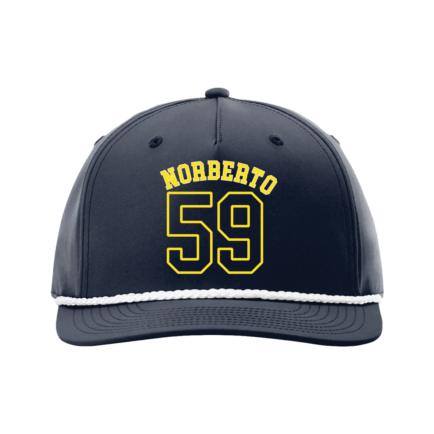 Five-Panel Classic Rope Cap — Shirsey Arch in Navy