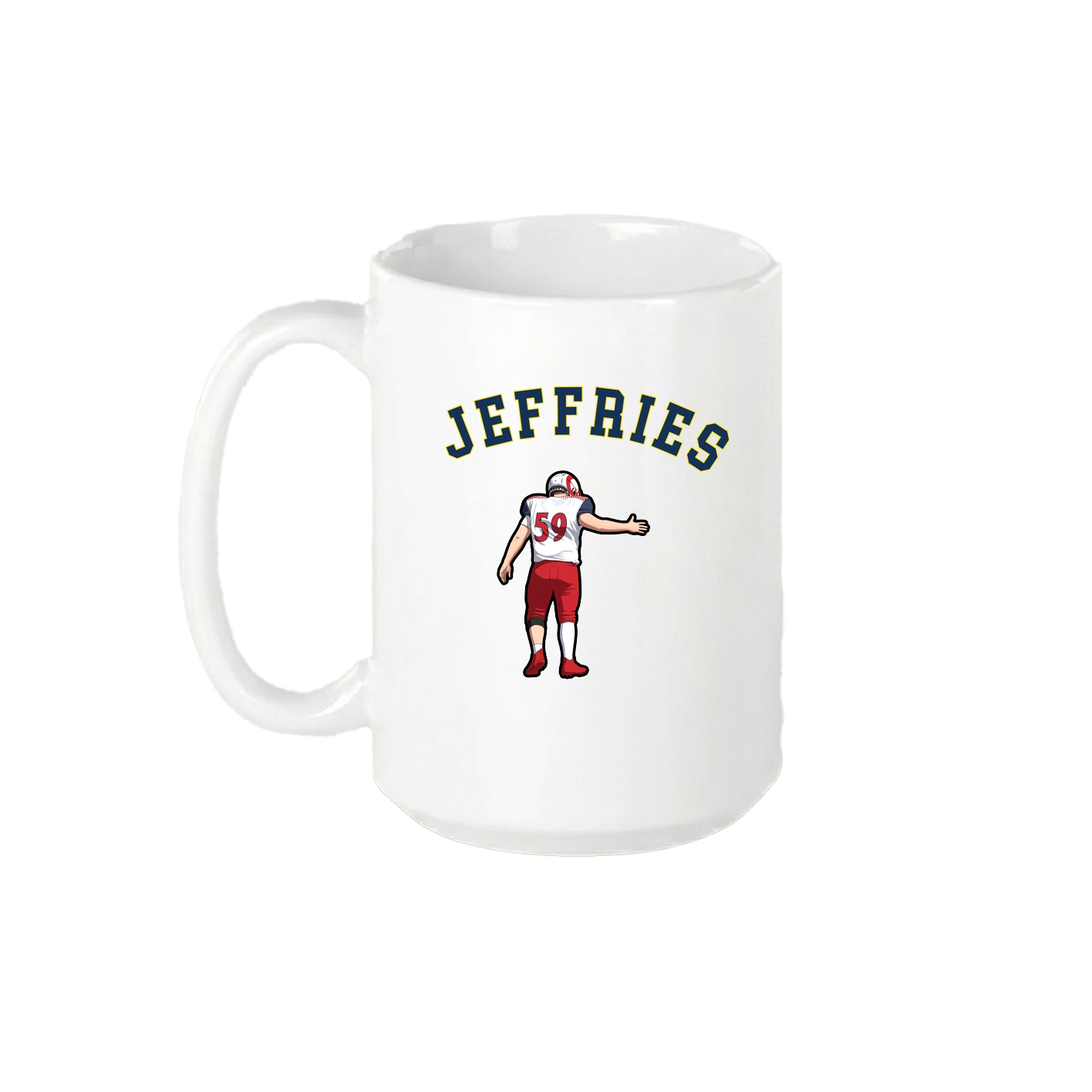15oz Coffee Mug — Shirsey Arch in White