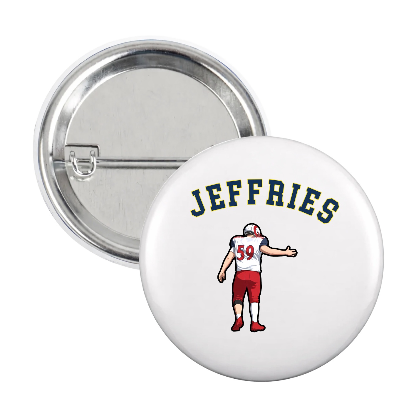 Game Day Button — Shirsey Arch in White