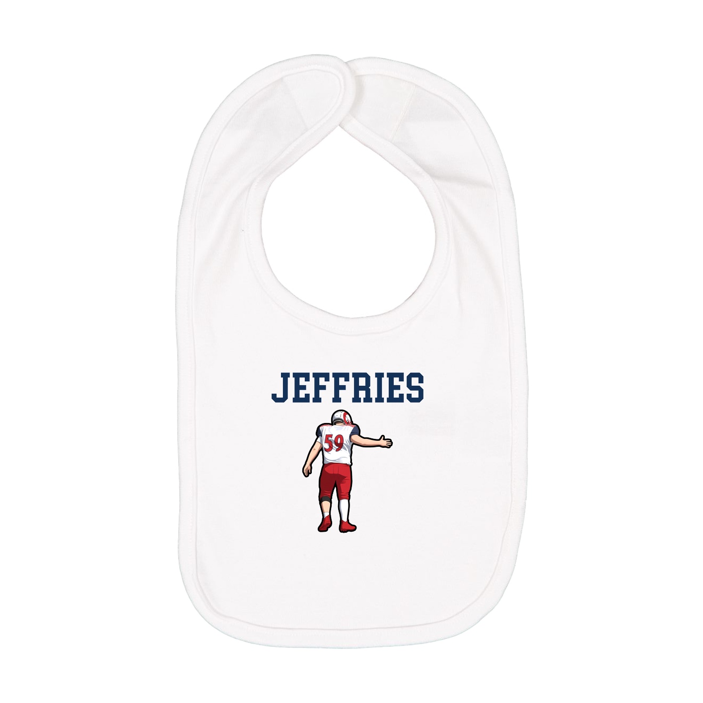 Infant Bib — Shirsey in White