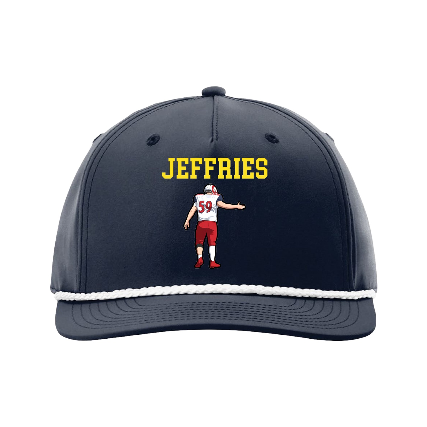 Five-Panel Classic Rope Cap — Shirsey in Navy