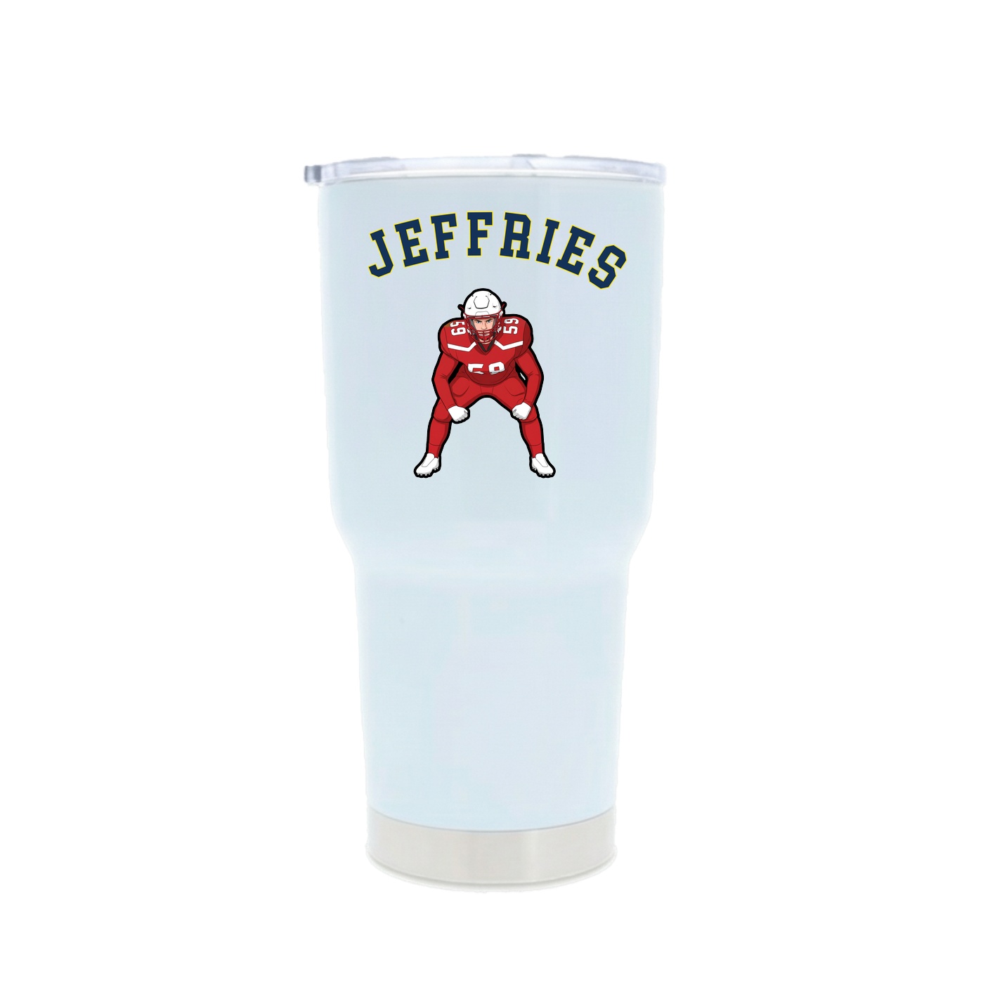 30oz Stainless Steel Tumbler — Shirsey Arch in White