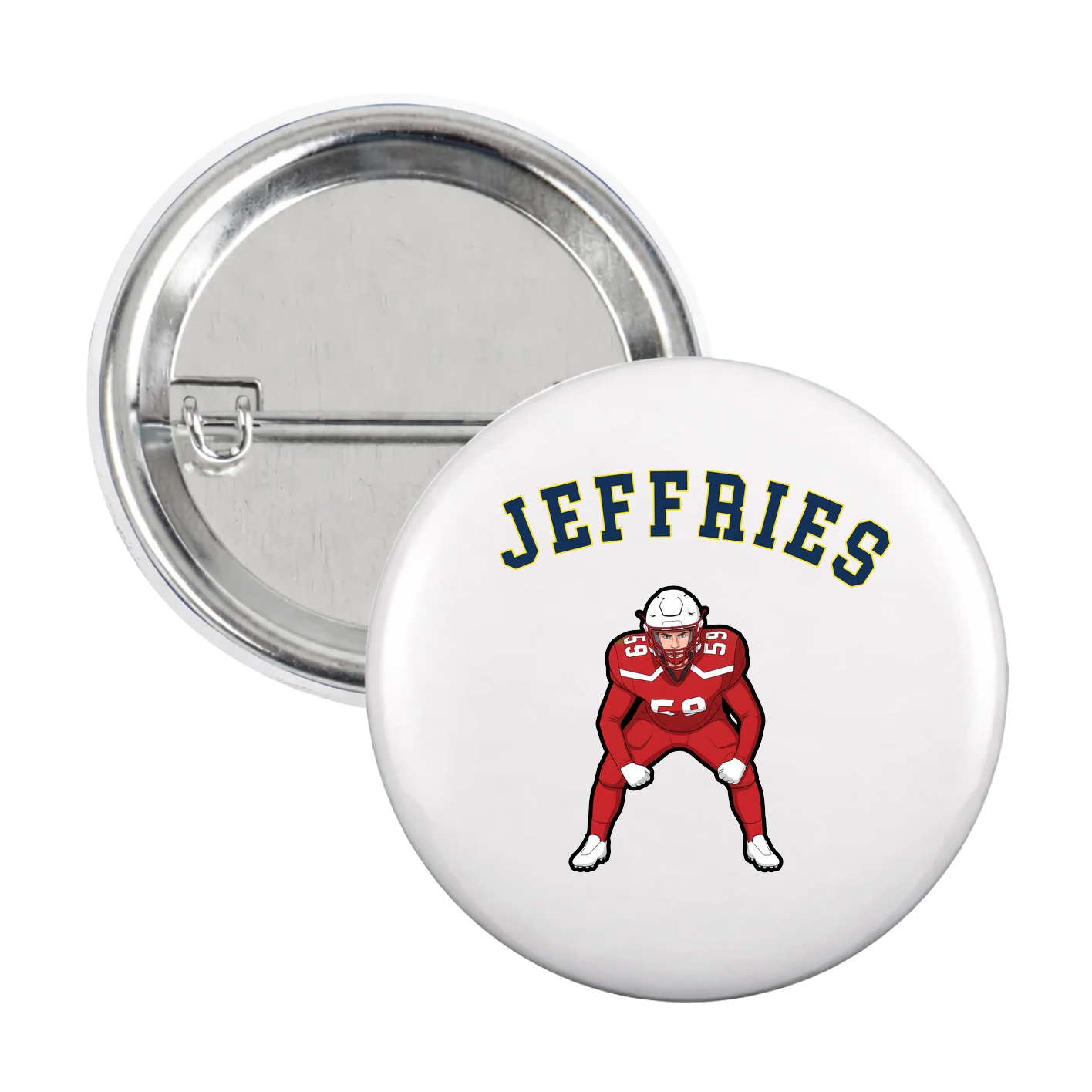 Game Day Button — Shirsey Arch in White