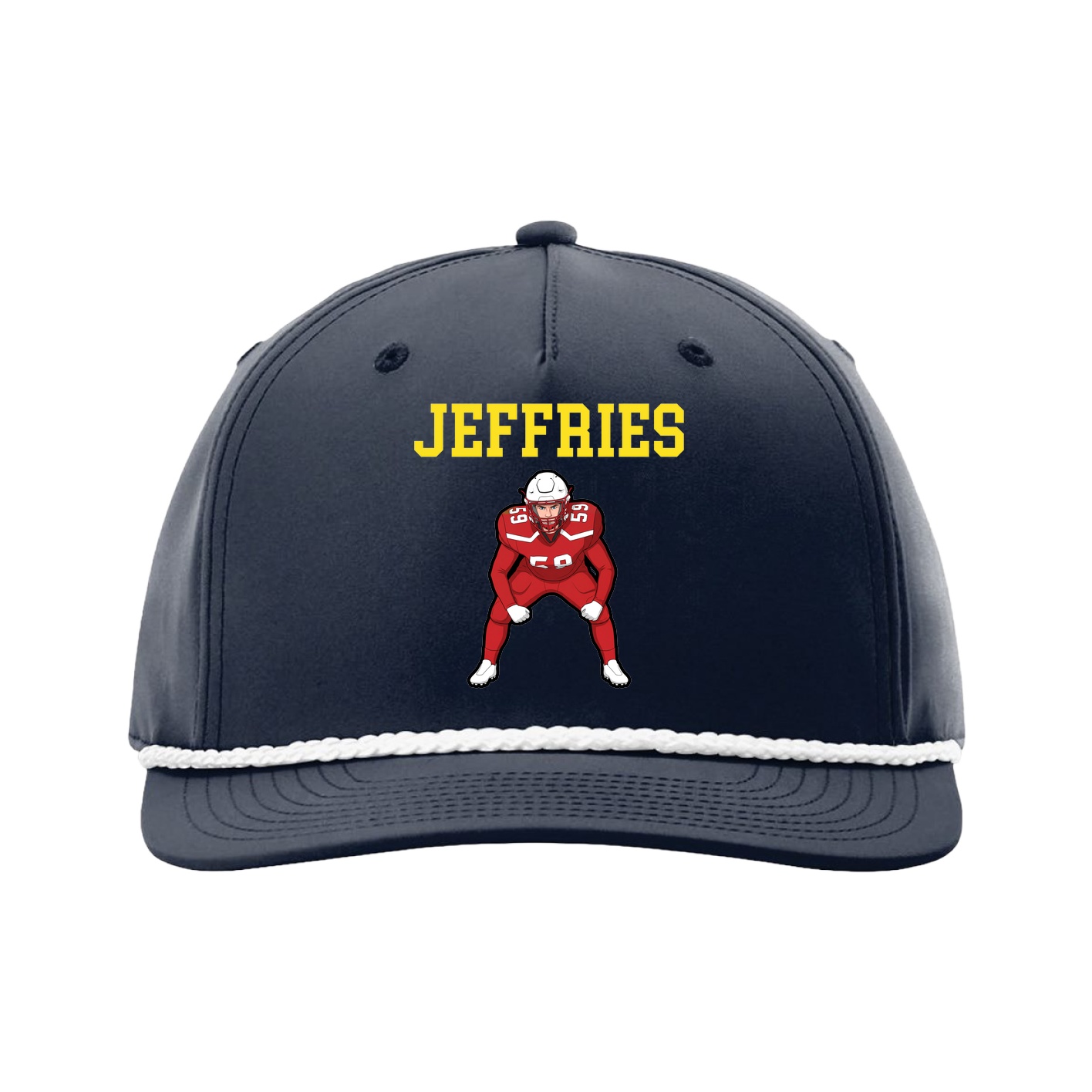 Five-Panel Classic Rope Cap — Shirsey in Navy