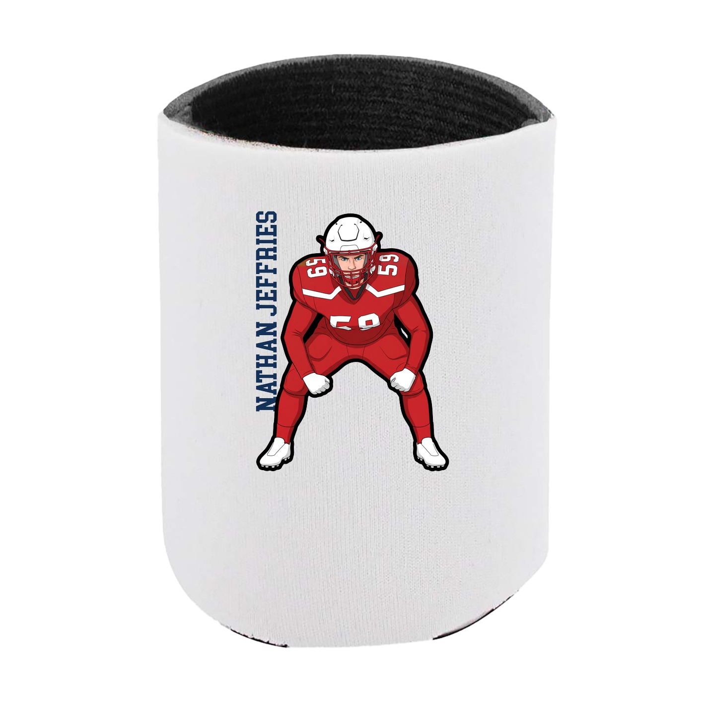 Can Holder — Name Vertical in White