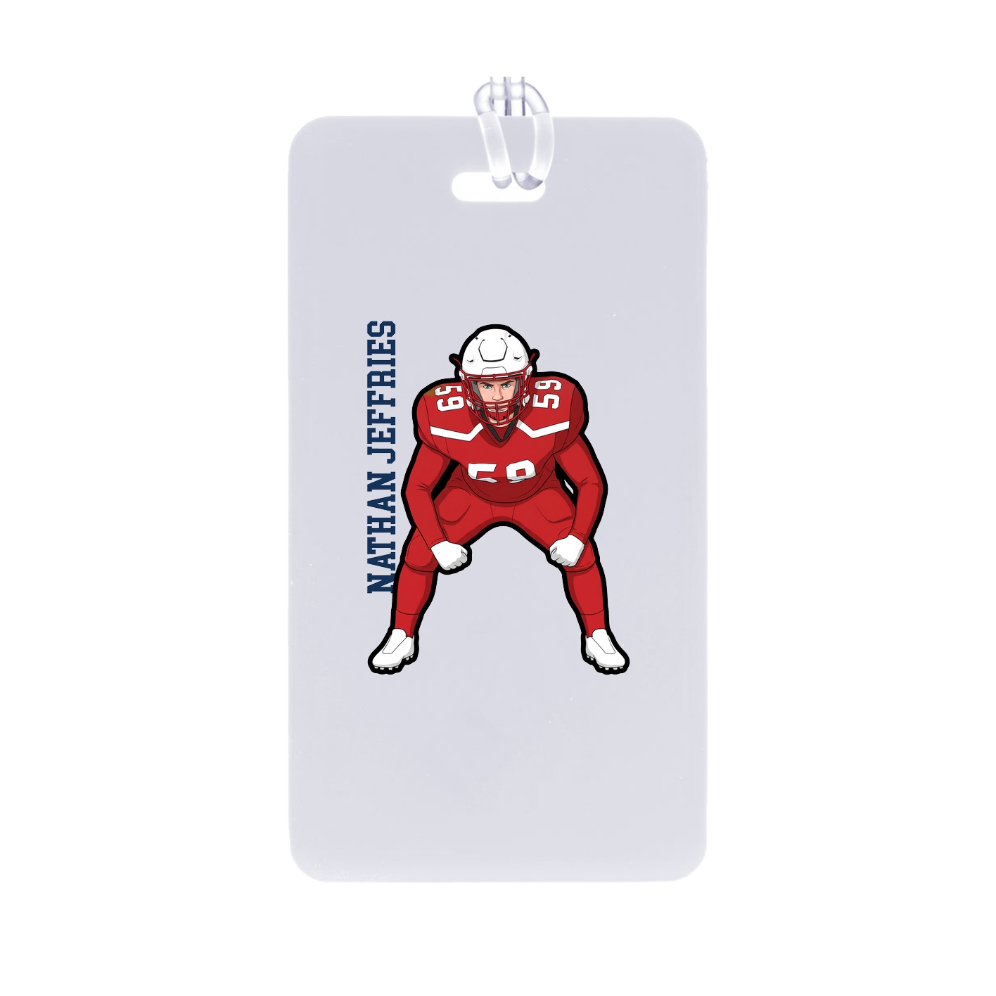 Bag Tag — Name Vertical in Classic