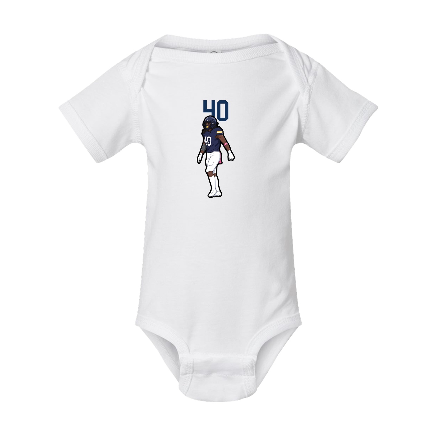 Baby Onesie — Number Top in White