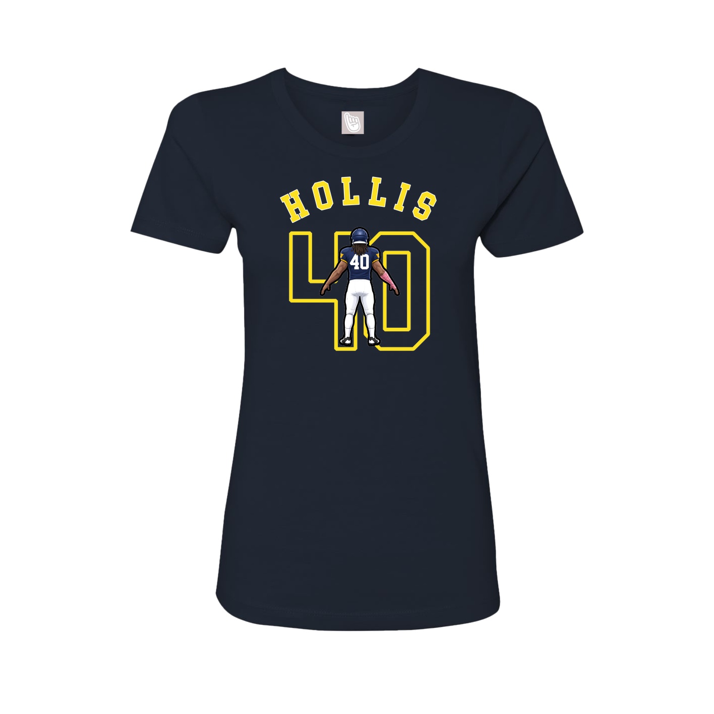 Fitted Women's Tee — Shirsey Arch in Navy