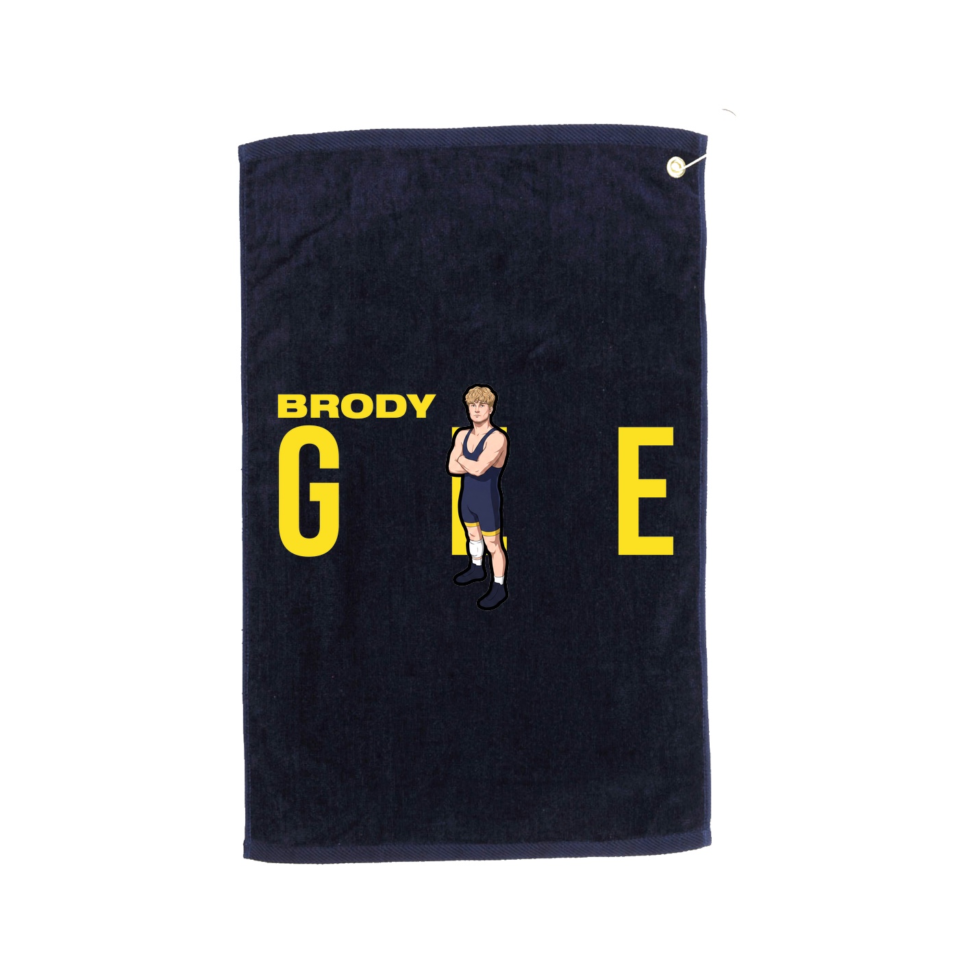 Golf Towel — Player Name in Navy