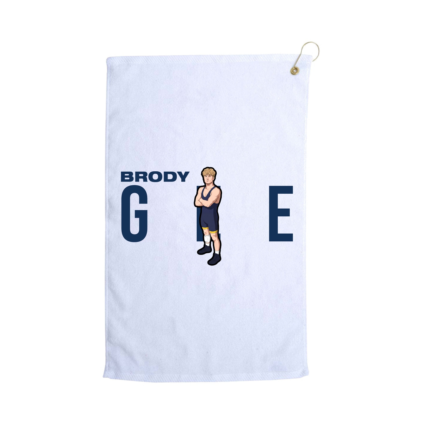 Golf Towel — Player Name in White