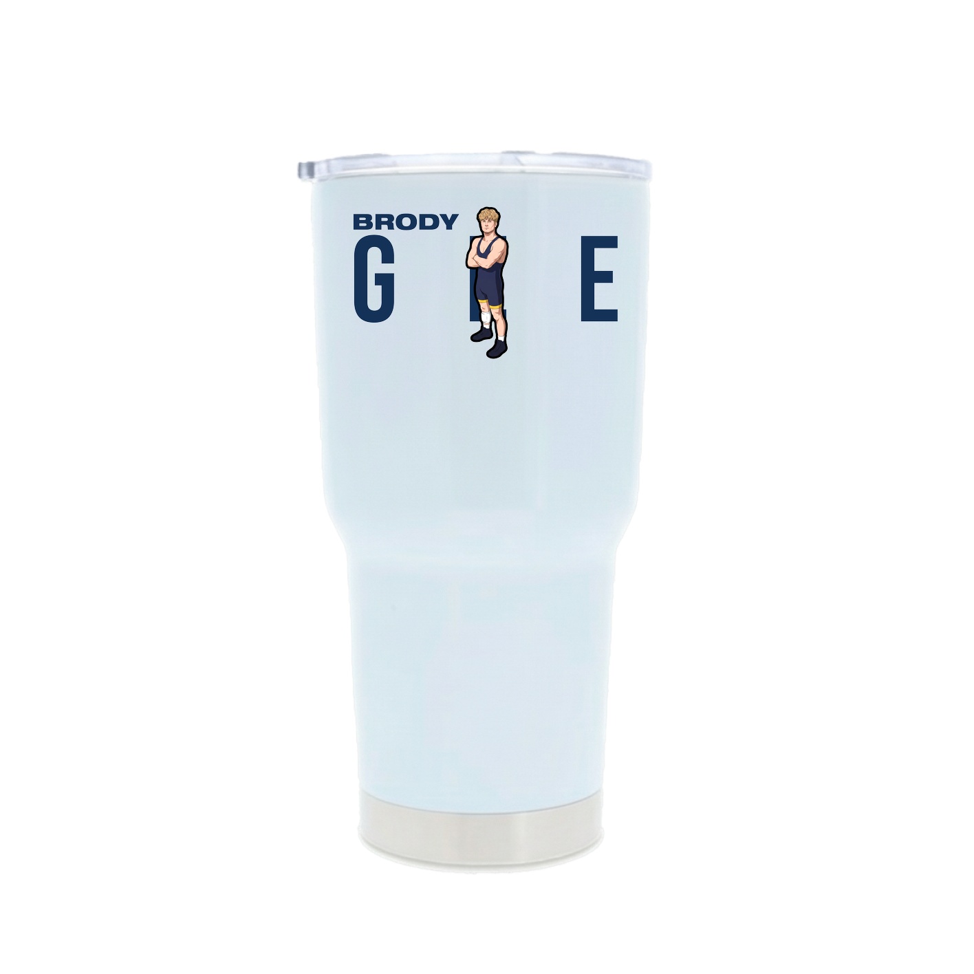 30oz Stainless Steel Tumbler — Player Name in White