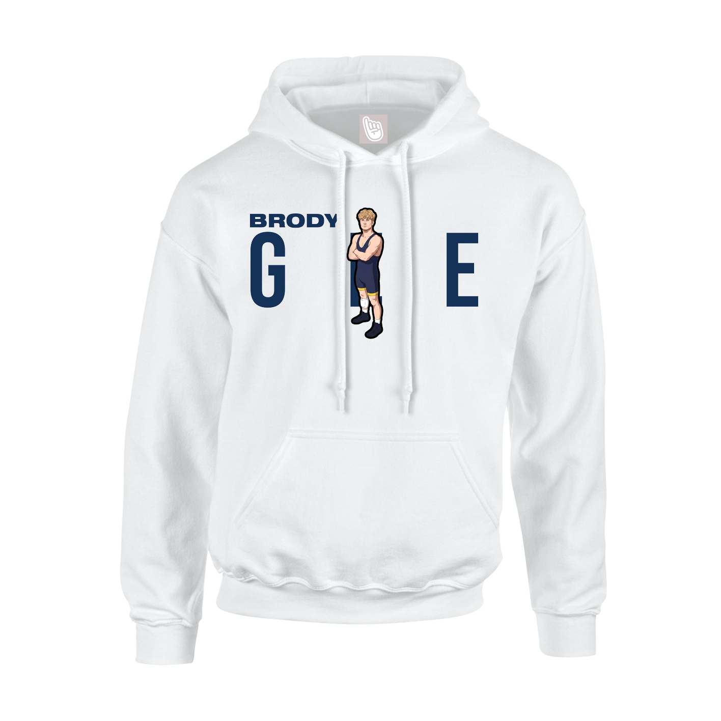 Hoodie — Player Name in White