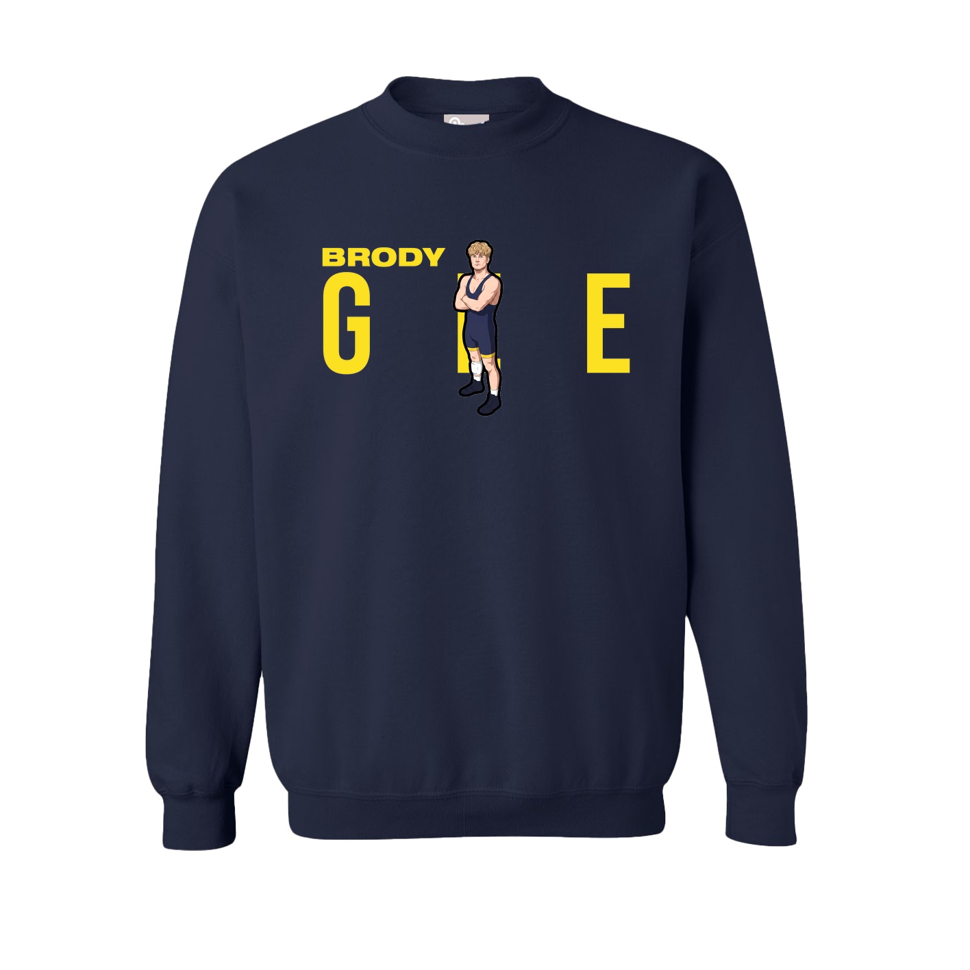 Fleece Crew — Player Name in Navy