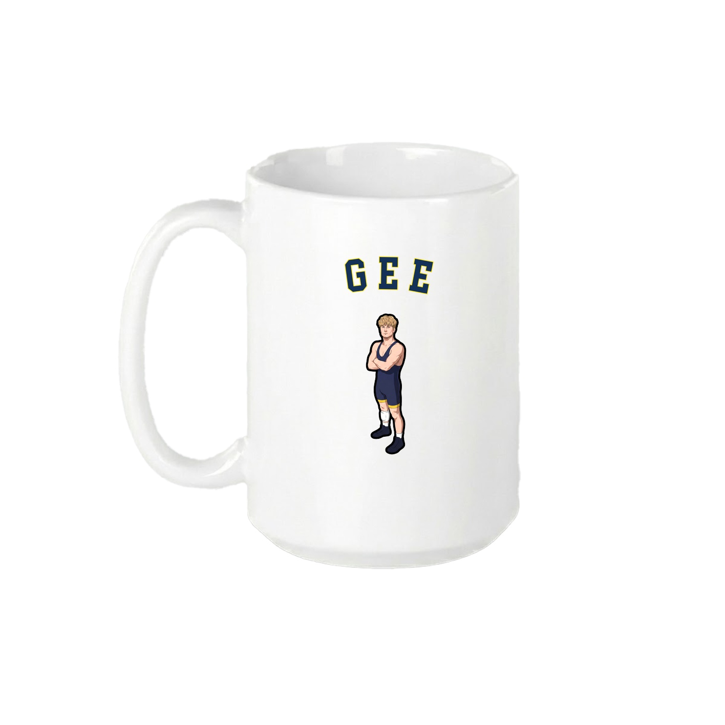 15oz Coffee Mug — Shirsey Arch in White