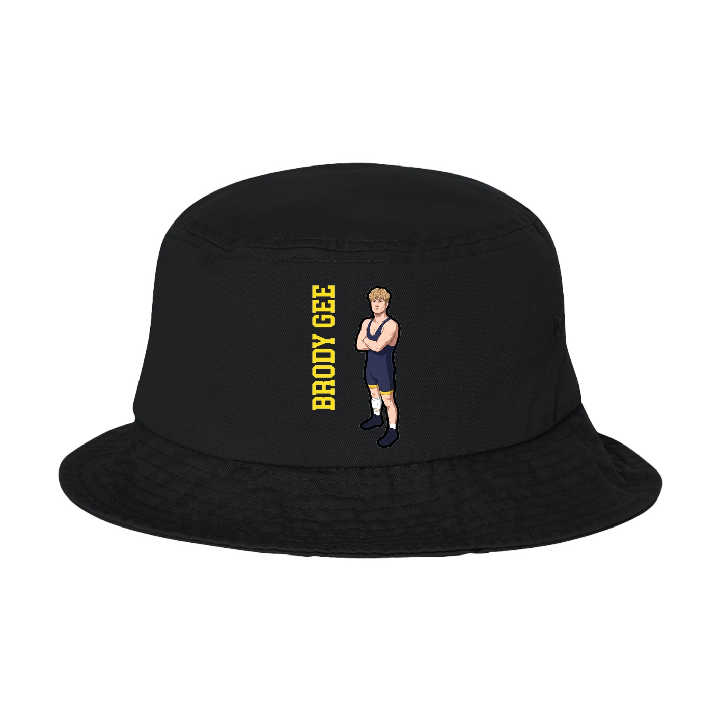 Bucket Cap — Name Vertical in Black