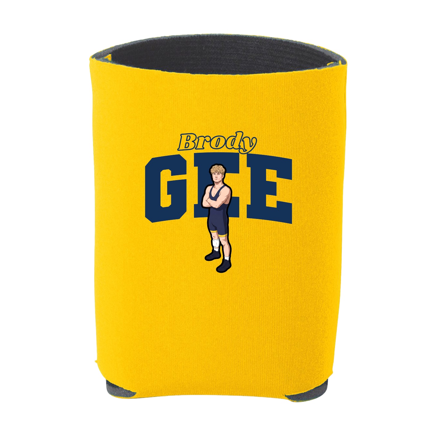 Can Holder — Name Arch in Yellow