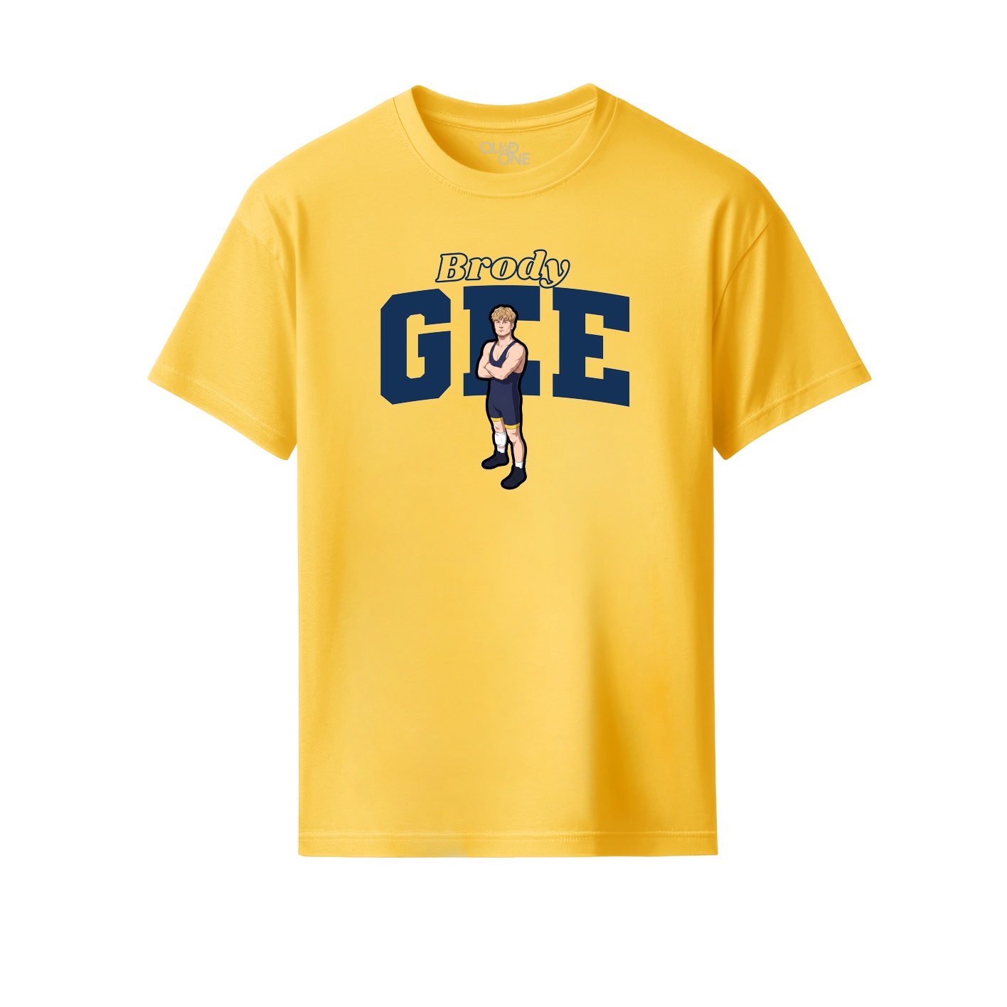 Youth Tee — Name Arch in Yellow