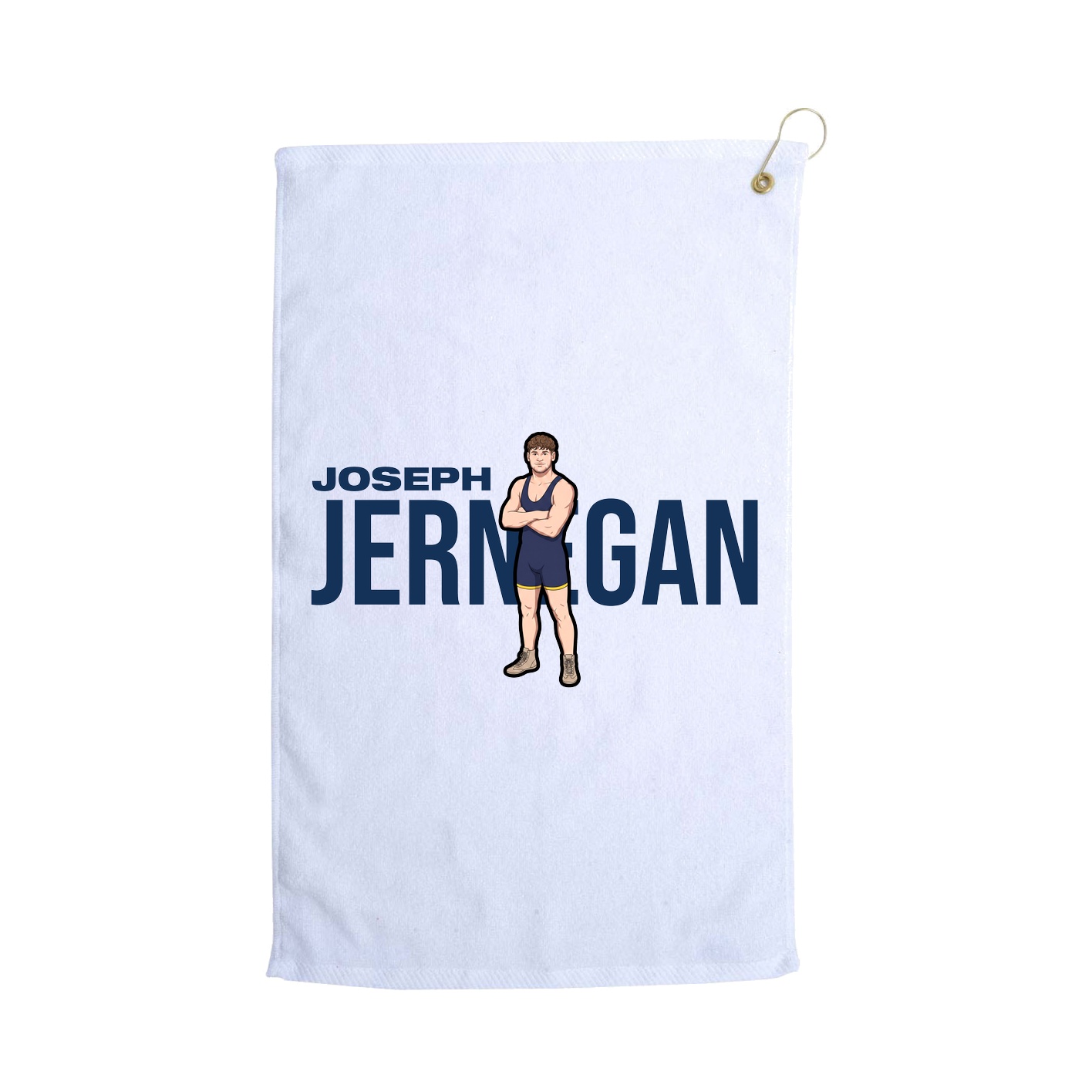Golf Towel — Player Name in White