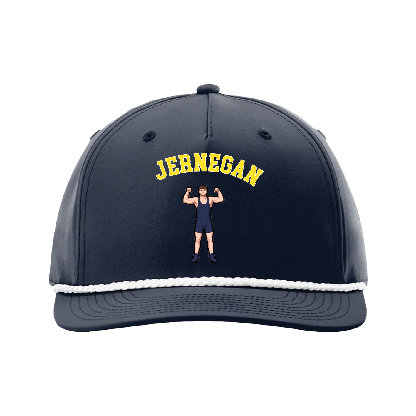 Five-Panel Classic Rope Cap — Shirsey Arch in Navy