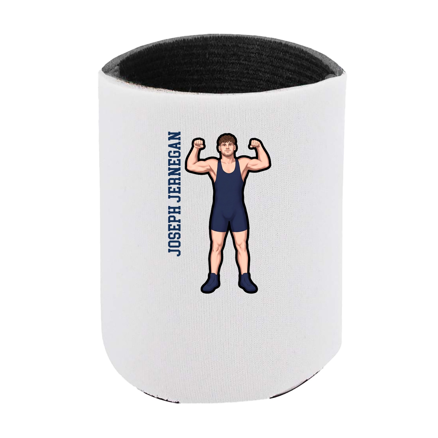 Can Holder — Name Vertical in White