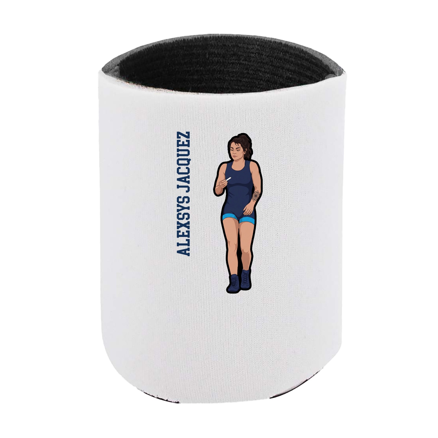 Can Holder — Name Vertical in White