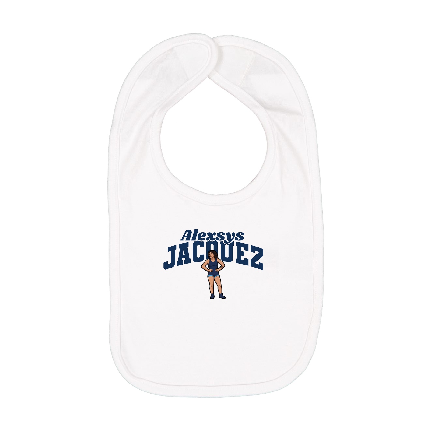 Infant Bib — Signature Arch in White