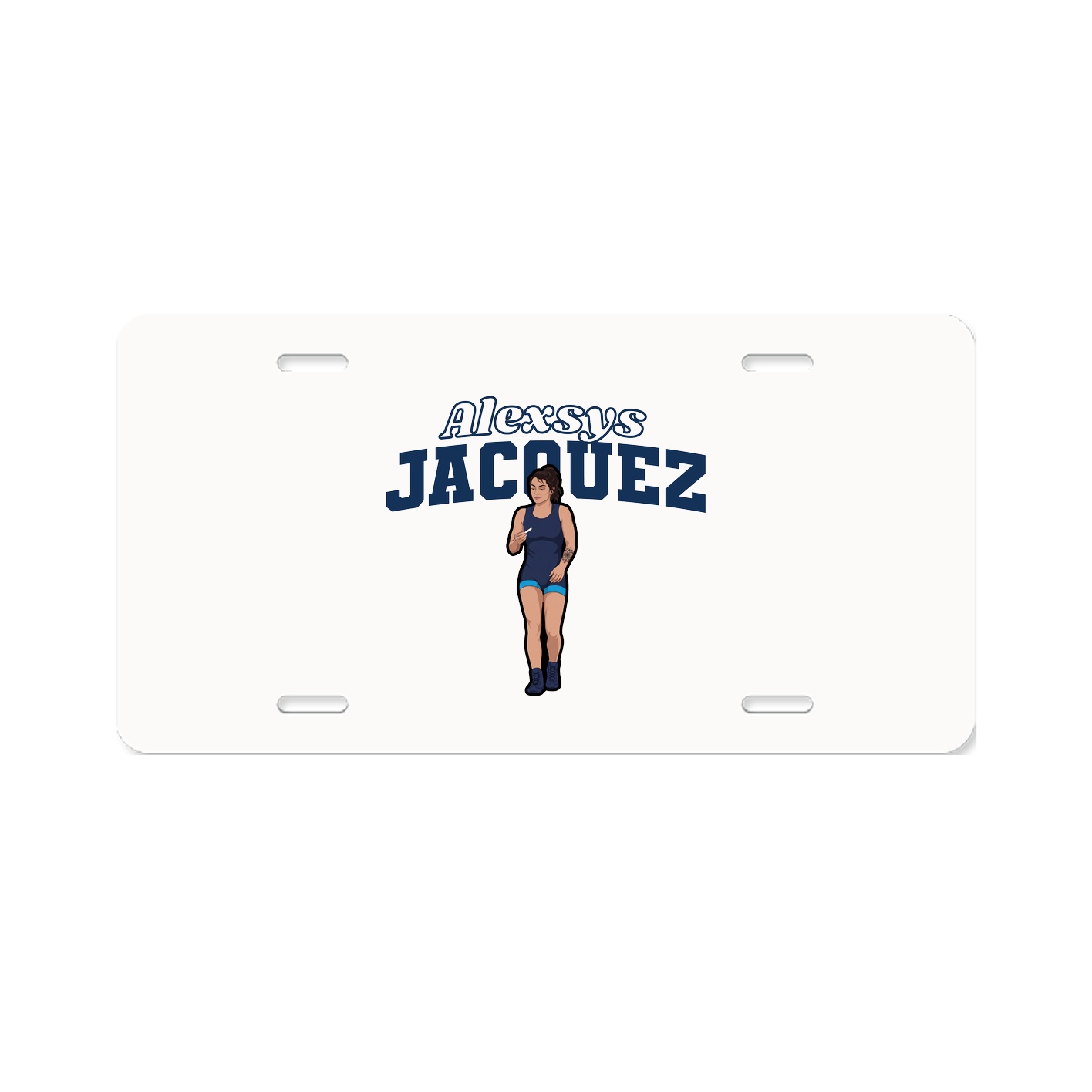 License Plate — Name Arch in Classic
