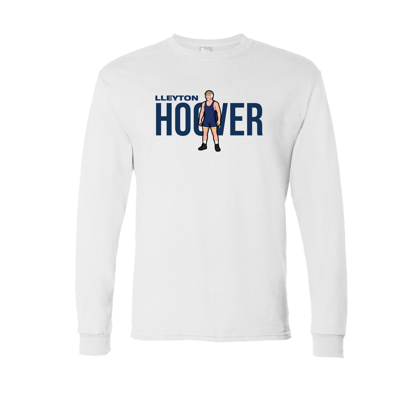 Long Sleeve Tee — Player Name in White