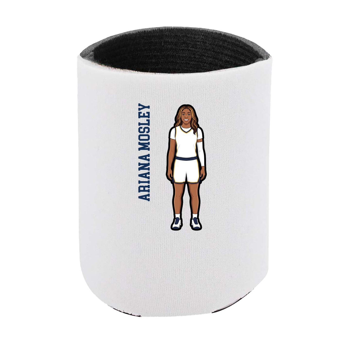 Can Holder — Name Vertical in White