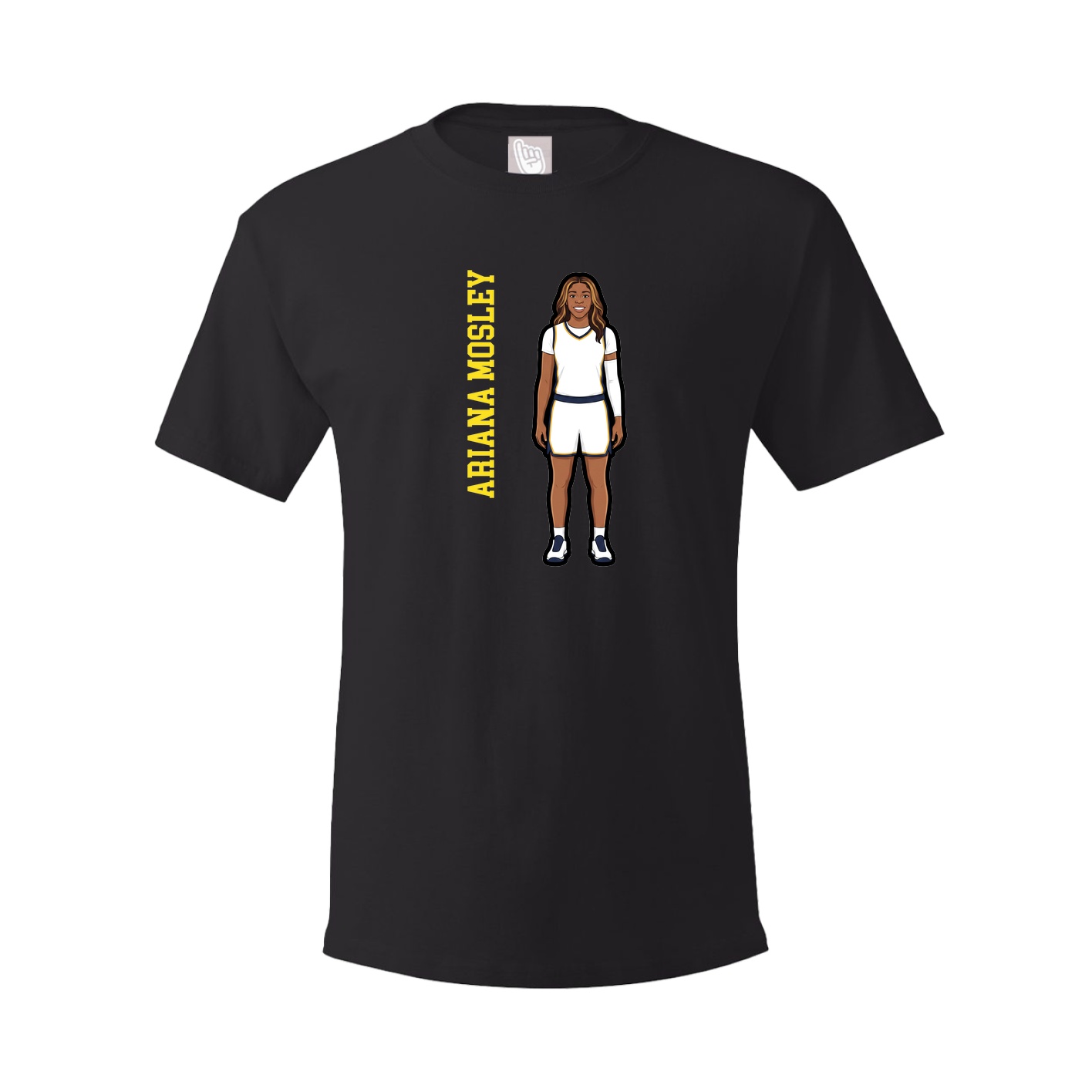 Tee — Name Vertical in Black