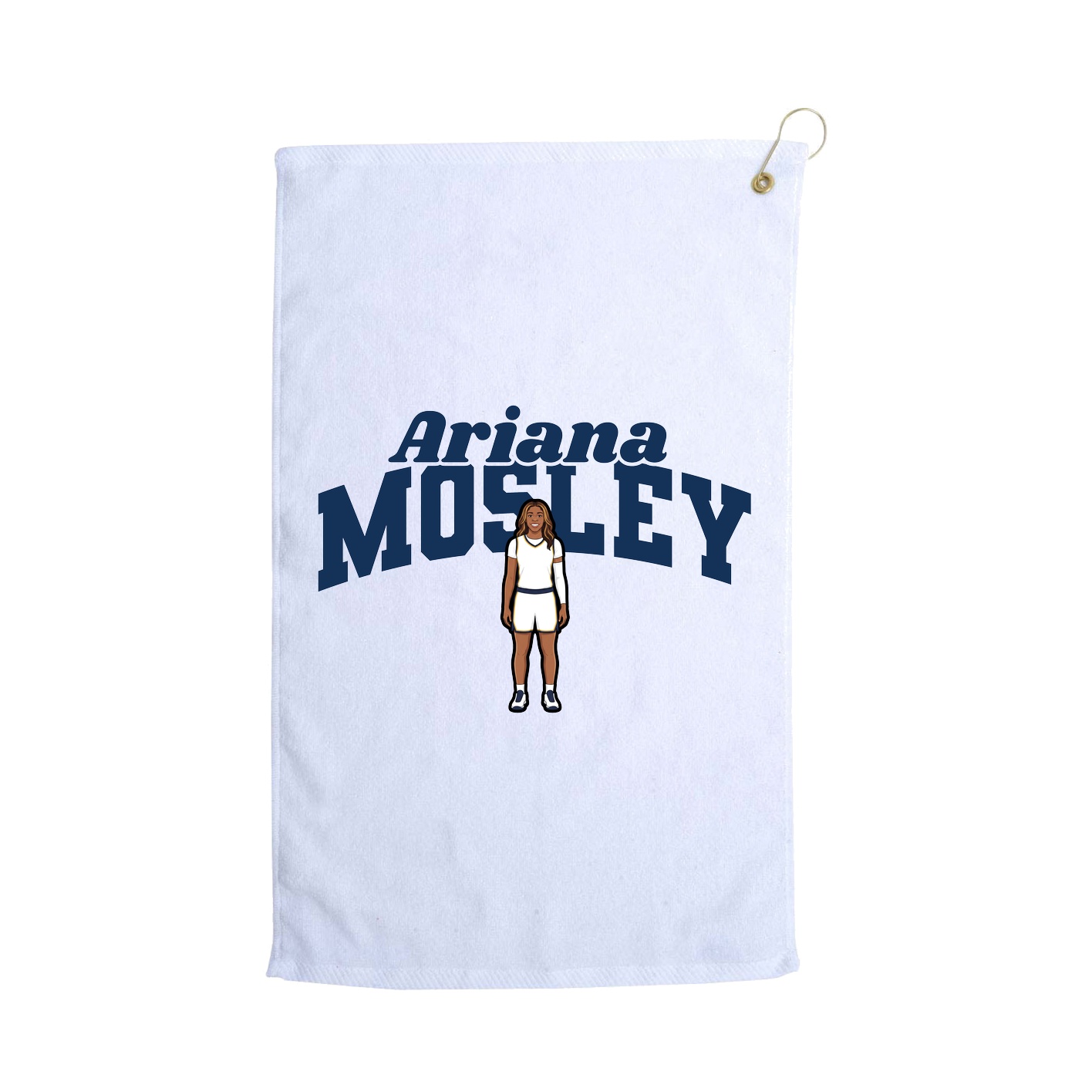 Golf Towel — Signature Arch in White