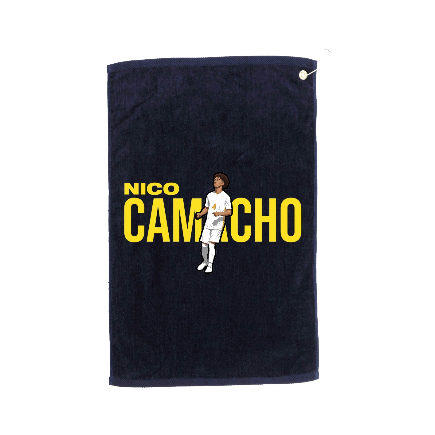 Golf Towel — Player Name in Navy
