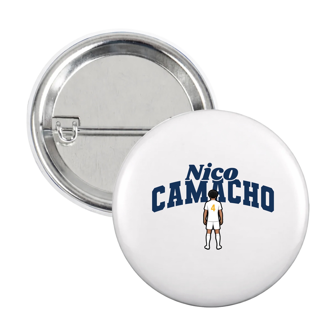 Game Day Button — Signature Arch in White