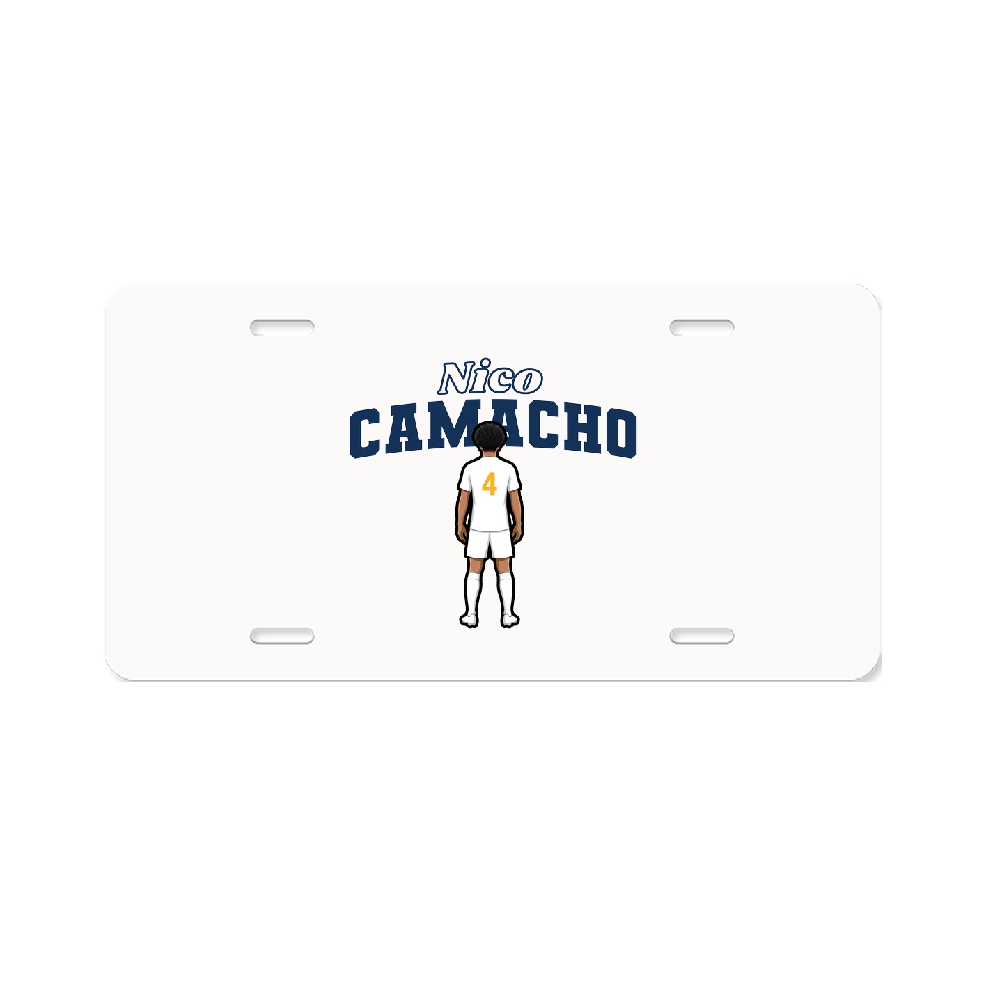 License Plate — Name Arch in Classic