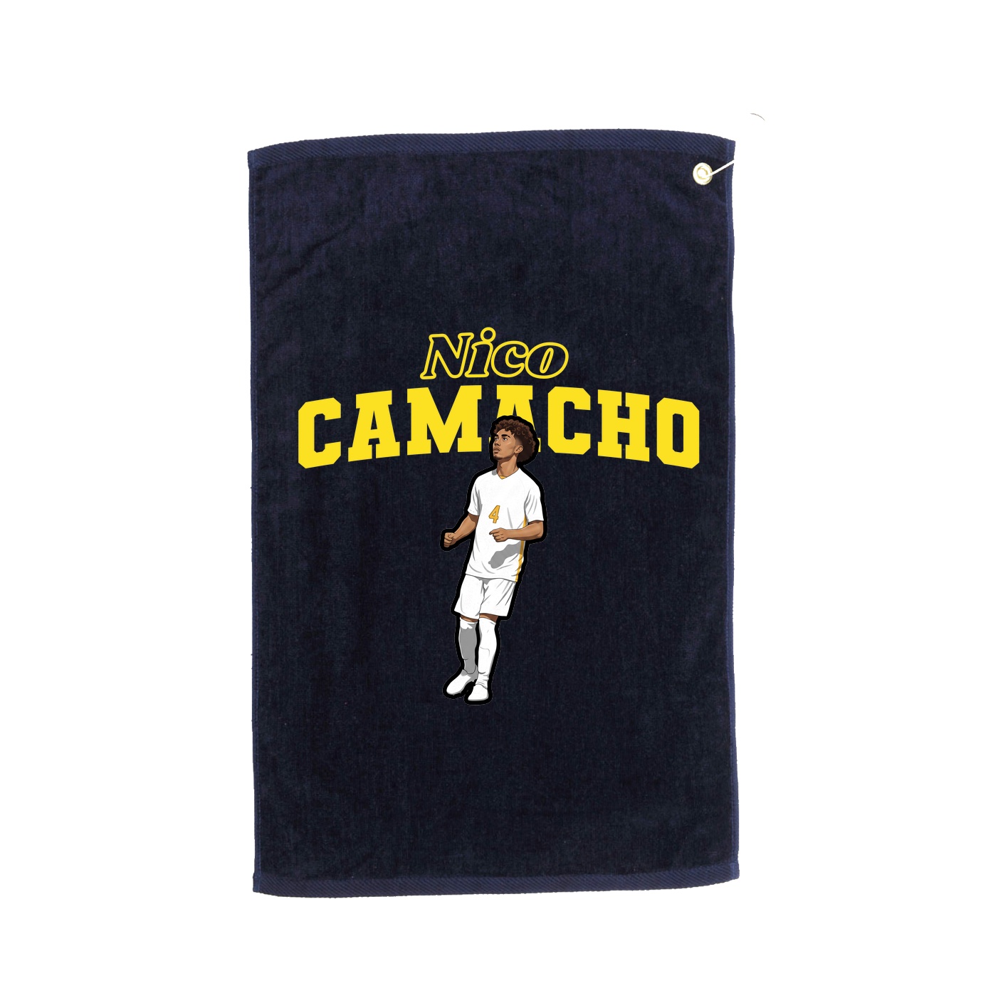 Golf Towel — Name Arch in Navy