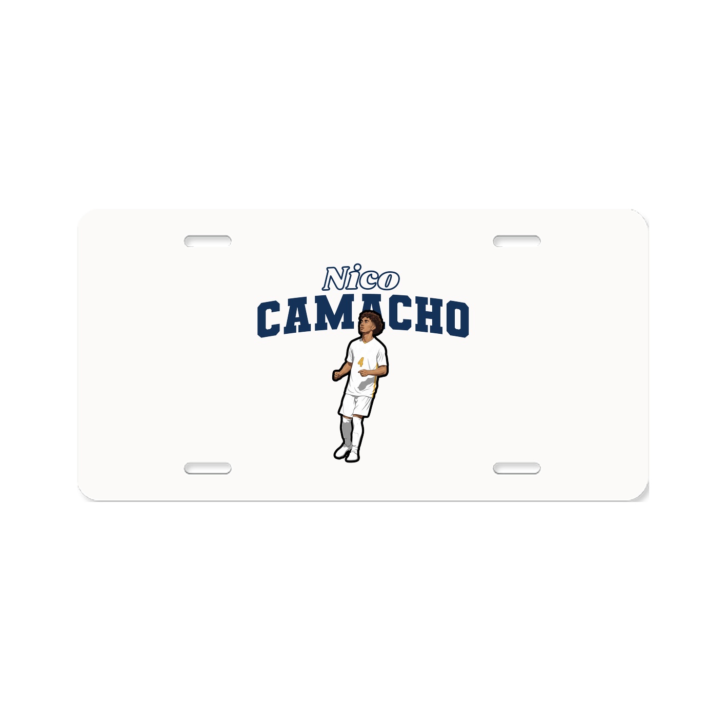 License Plate — Name Arch in Classic