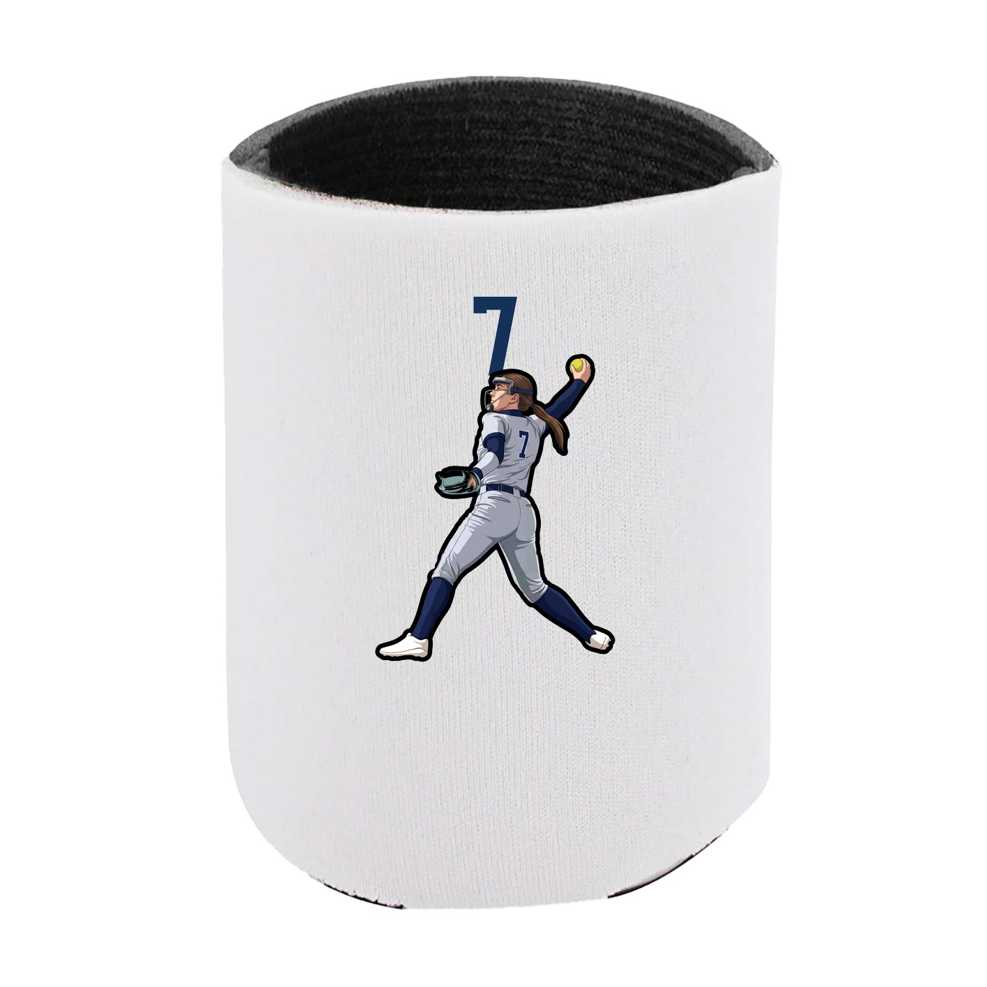Can Holder — Number Top in White