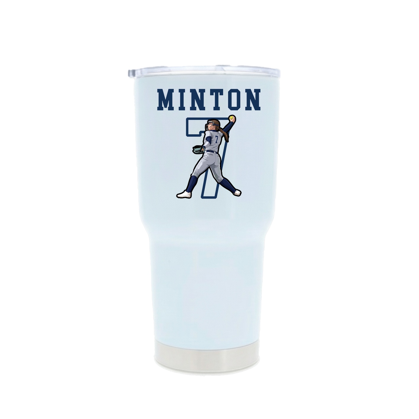 30oz Stainless Steel Tumbler — Shirsey in White