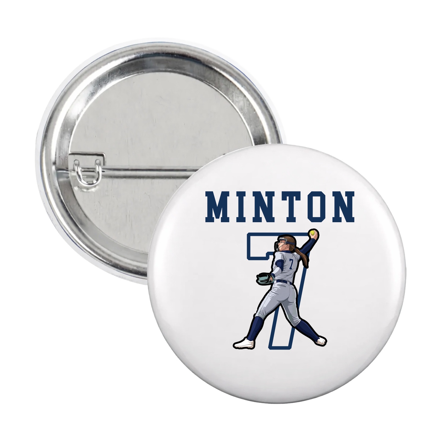 Game Day Button — Shirsey in White