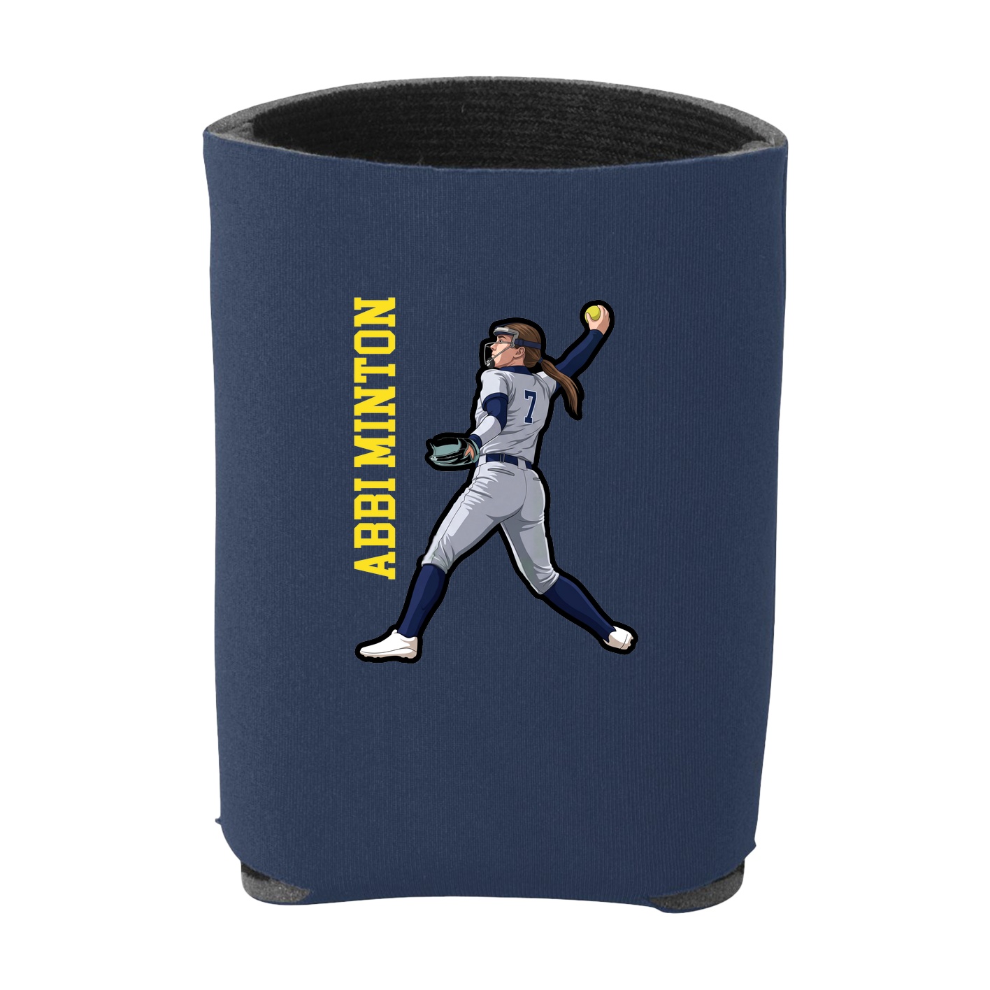 Can Holder — Name Vertical in Navy