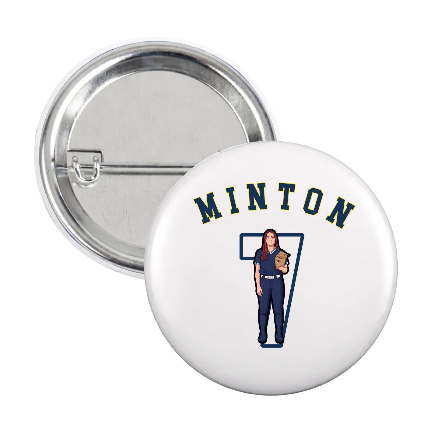 Game Day Button — Shirsey Arch in White