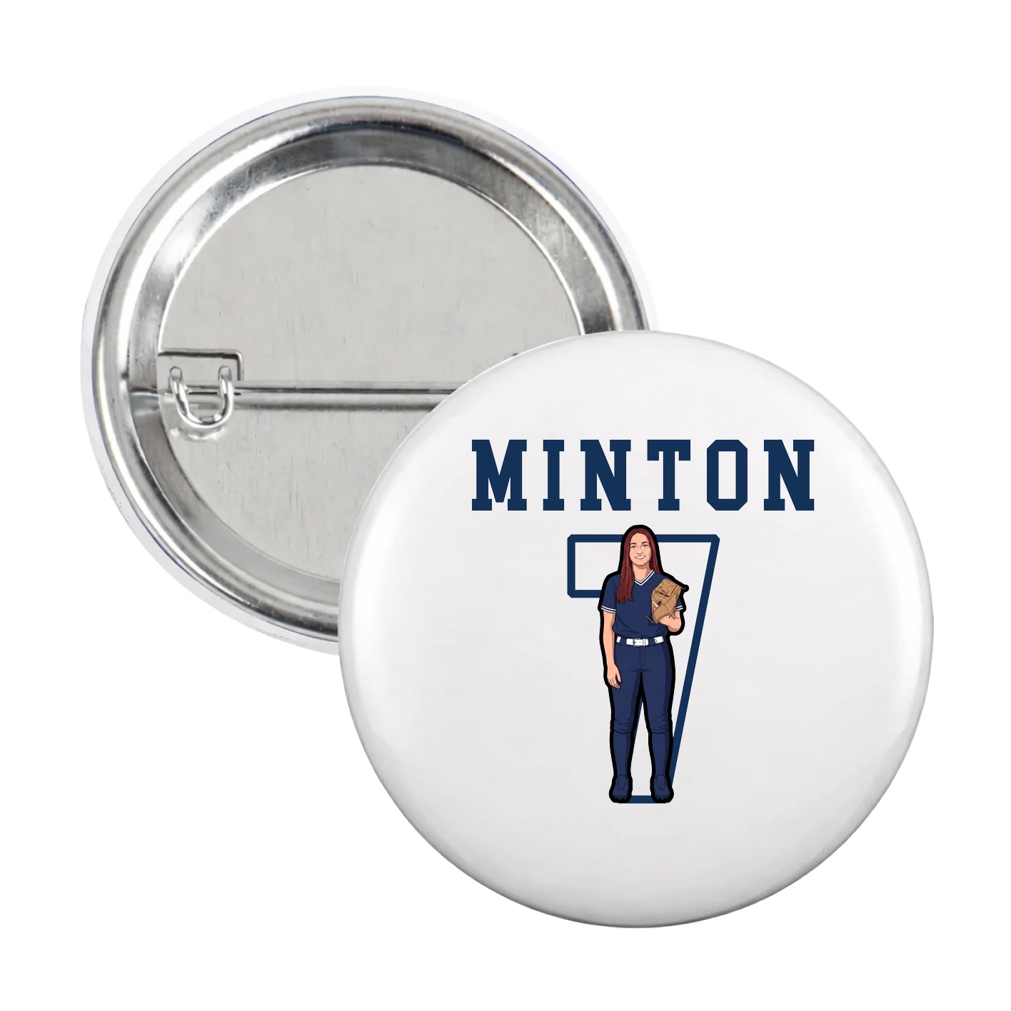 Game Day Button — Shirsey in White