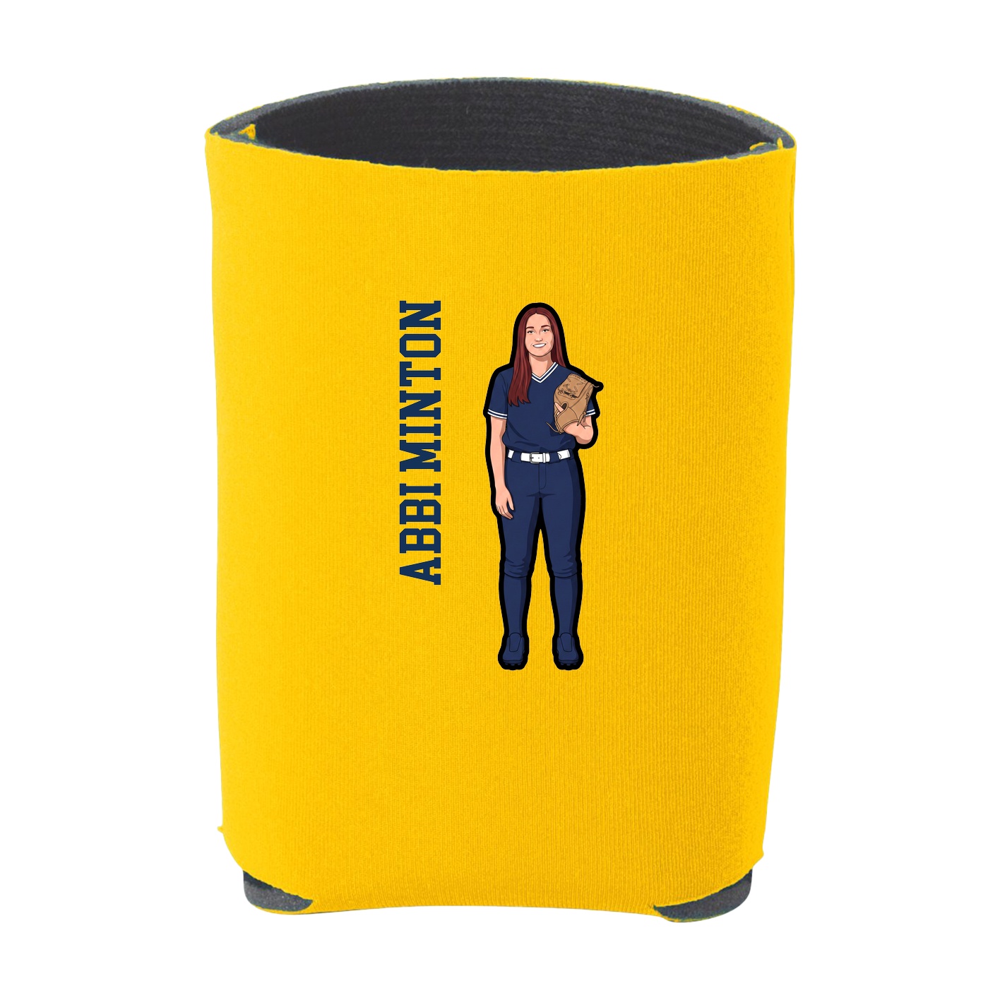 Can Holder — Name Vertical in Yellow