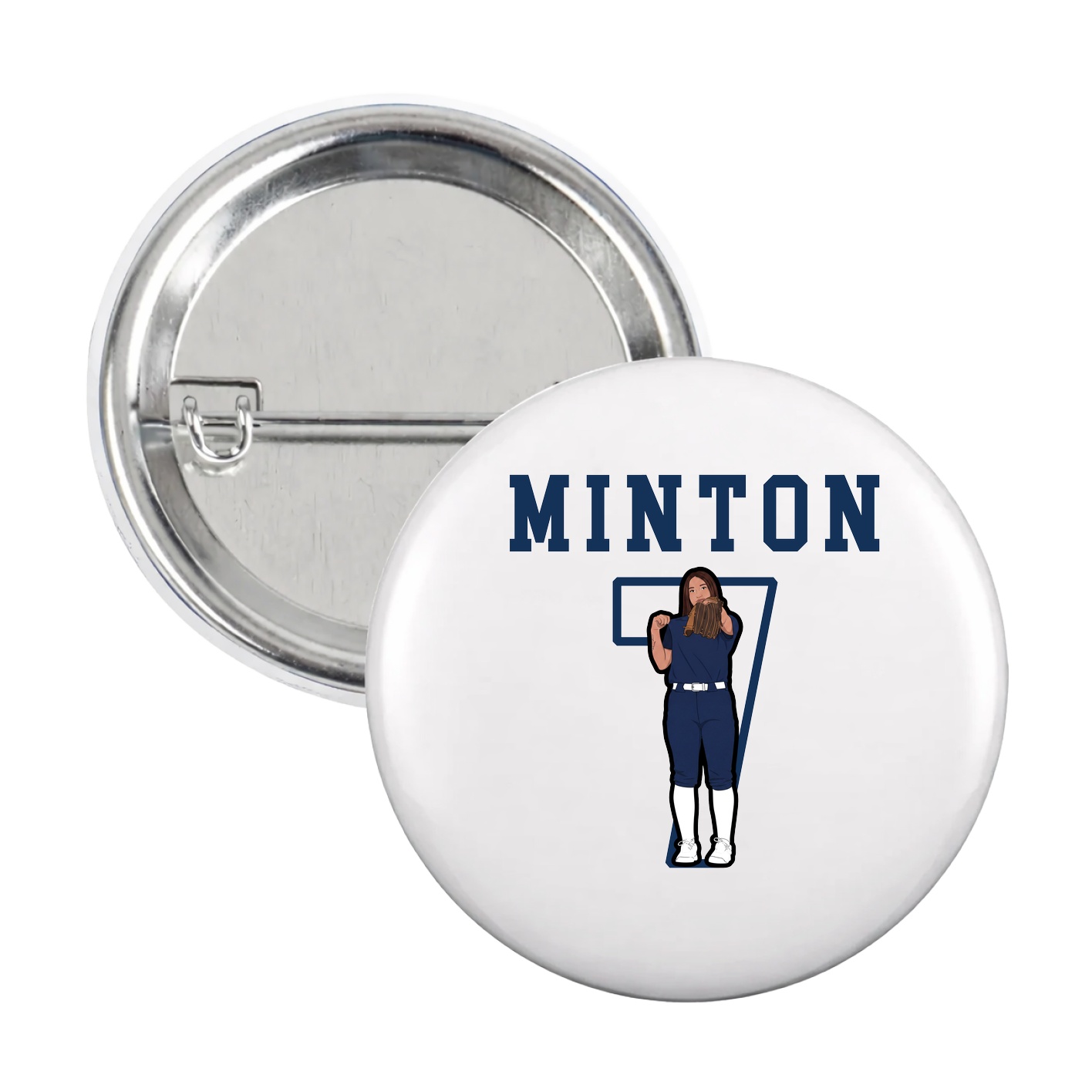 Game Day Button — Shirsey in White
