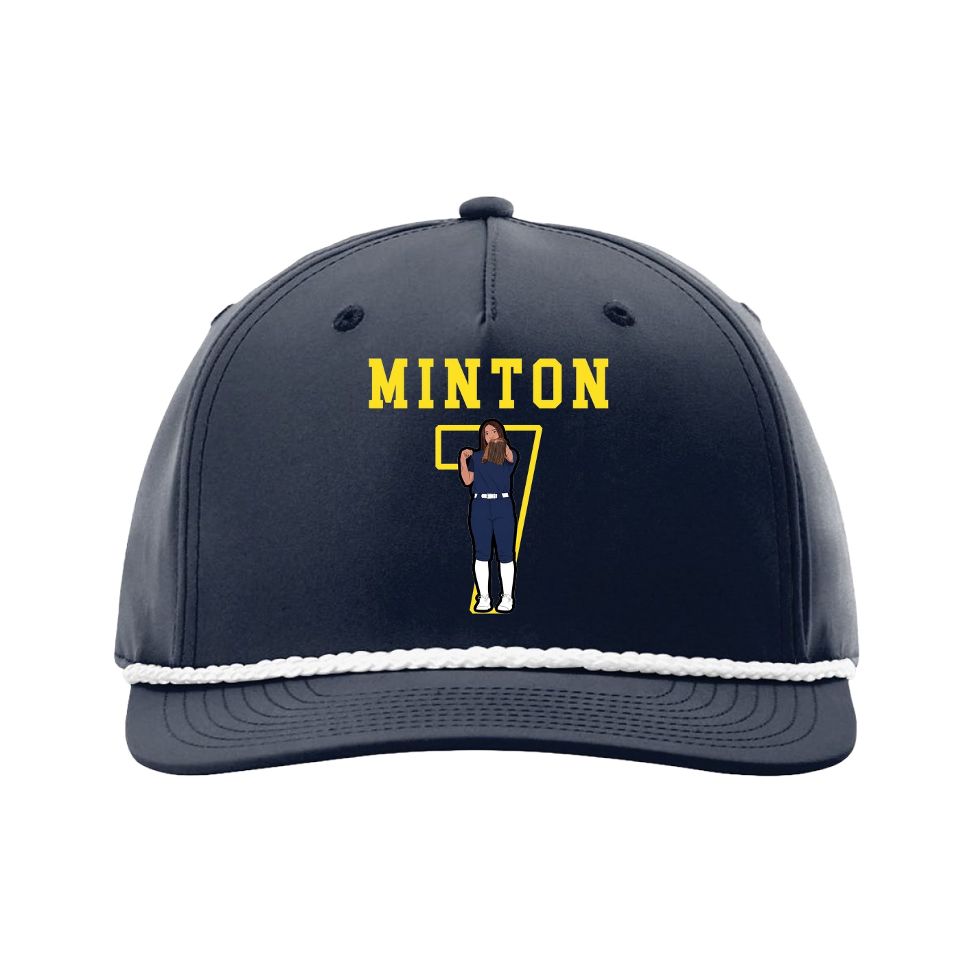 Five-Panel Classic Rope Cap — Shirsey in Navy