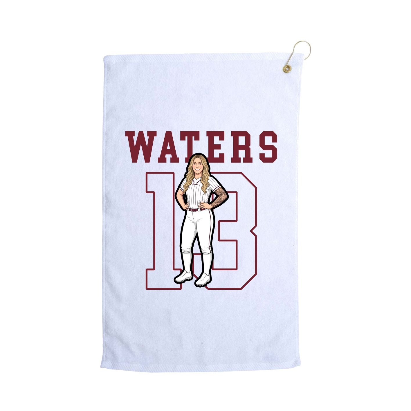 Golf Towel — Shirsey in White