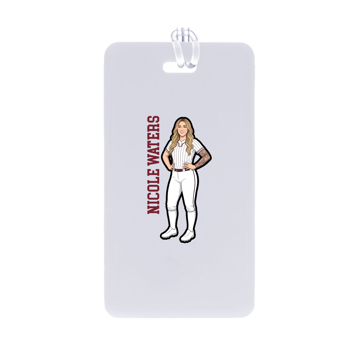 Bag Tag — Name Vertical in Classic