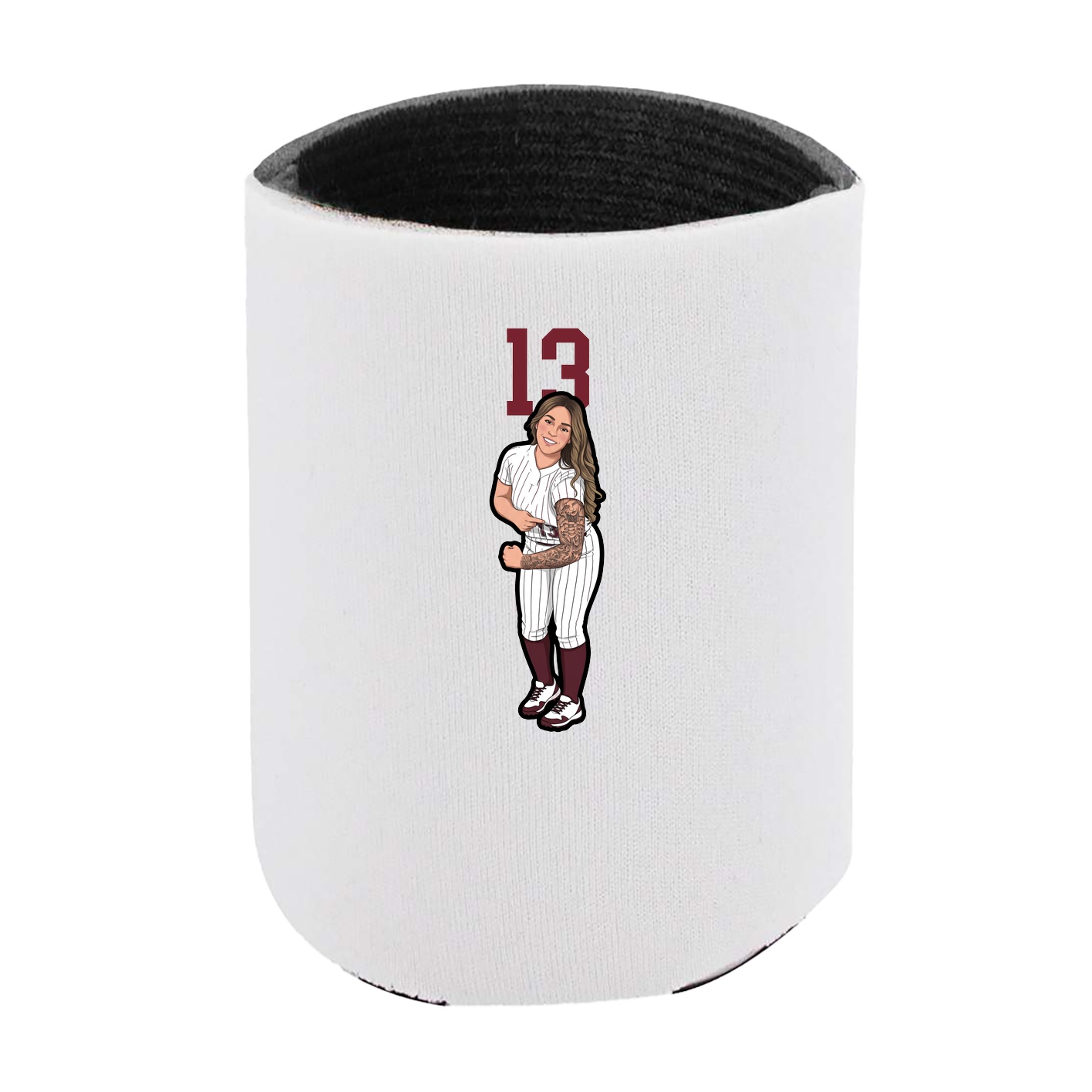 Can Holder — Number Top in White