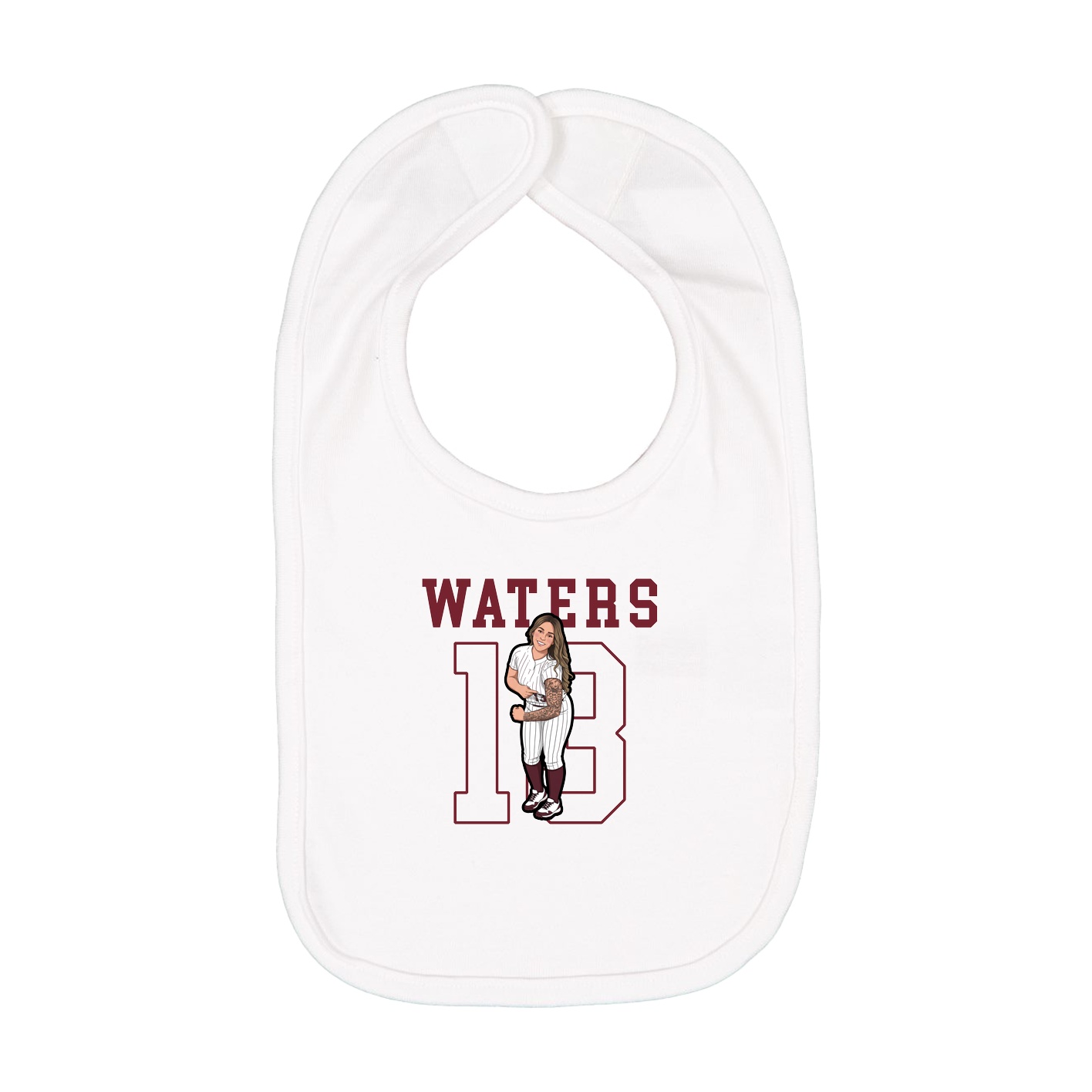 Infant Bib — Shirsey in White